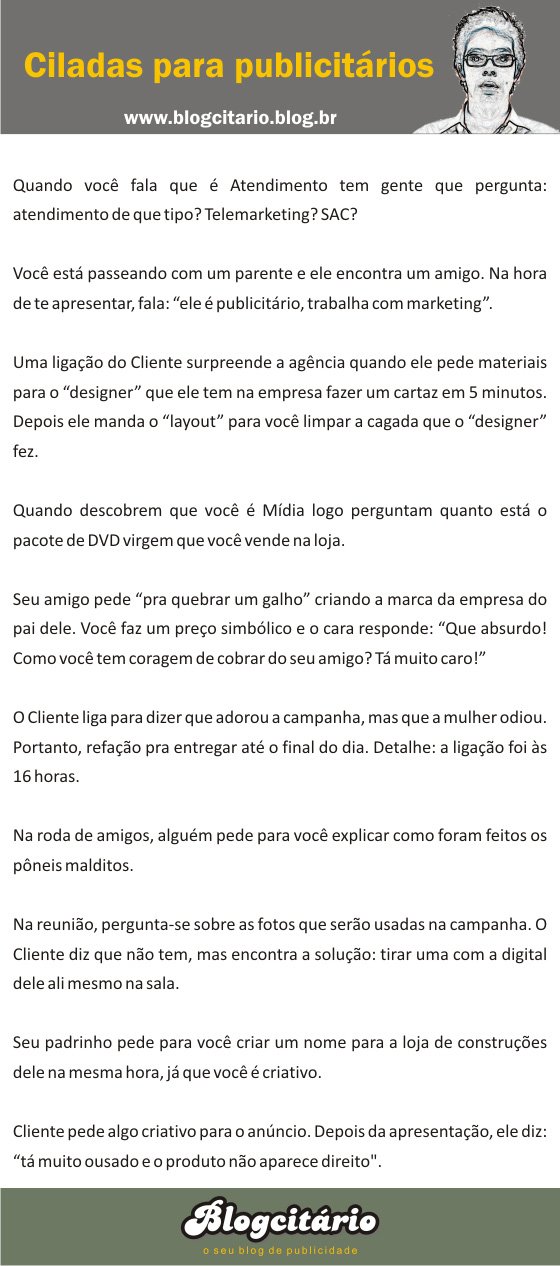 Ciladas para Publicitários