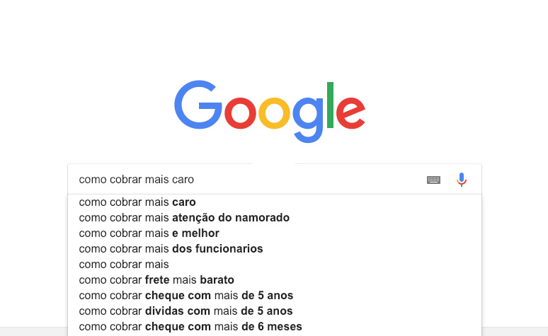 Pesquisa como cobrar mais caro