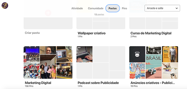 Pinterest do Blogcitario